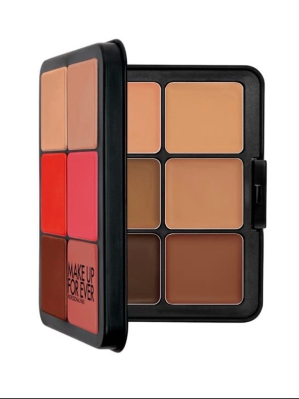 Makeup Forever Cream Concealer & Lip Palette — Red, Pink, Brown, Nude